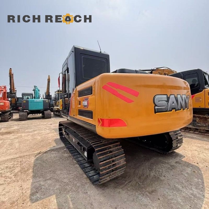 Cab interior and control panel of a 2025 SANY 135C excavator priced at $20,833